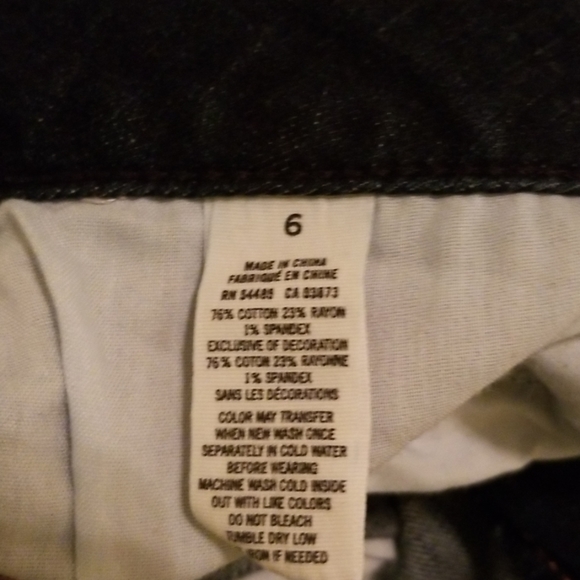 Women's American Eagle Jeans Size 6 Stretch Dark - Picture 4 of 5